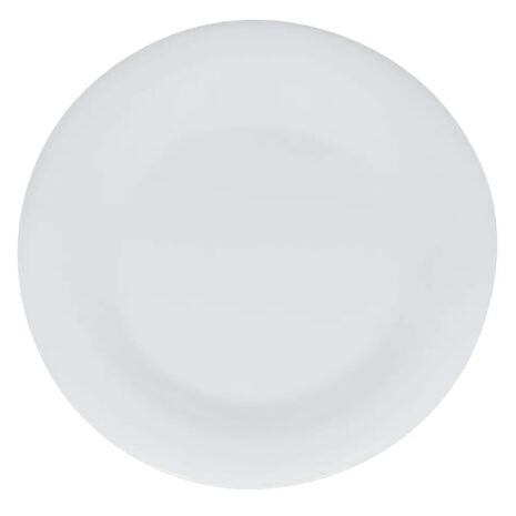 GET WP-9-DW, 9″ Wide Rim Plate, Diamond White, Melamine, Pack of 24