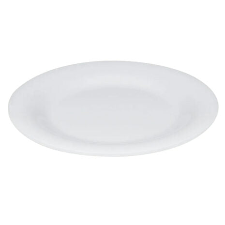 GET WP-5-DW, 5.5″ Wide Rim Plate, Diamond White, Melamine, Pack of 48