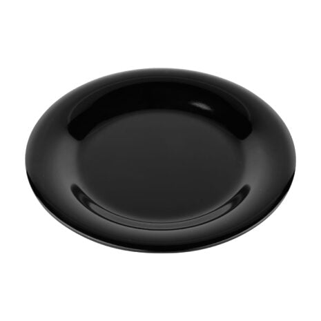 GET WP-9-BK, 9″ Wide Rim Plate, Black Elegance, Melamine, Pack of 24
