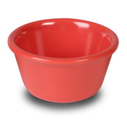 Yanco NC - 536RD Mile Stone Smooth Ramekin, 2 OZ Capacity, 1.25" Height, 2.75" Diameter, Melamine, Orange Red Color, Pack of 72