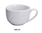 Yanco MM - 54 Miami 3 oz Espresso Cup, 2.75"‚ Diameter, China, Bone White, Pack of 36