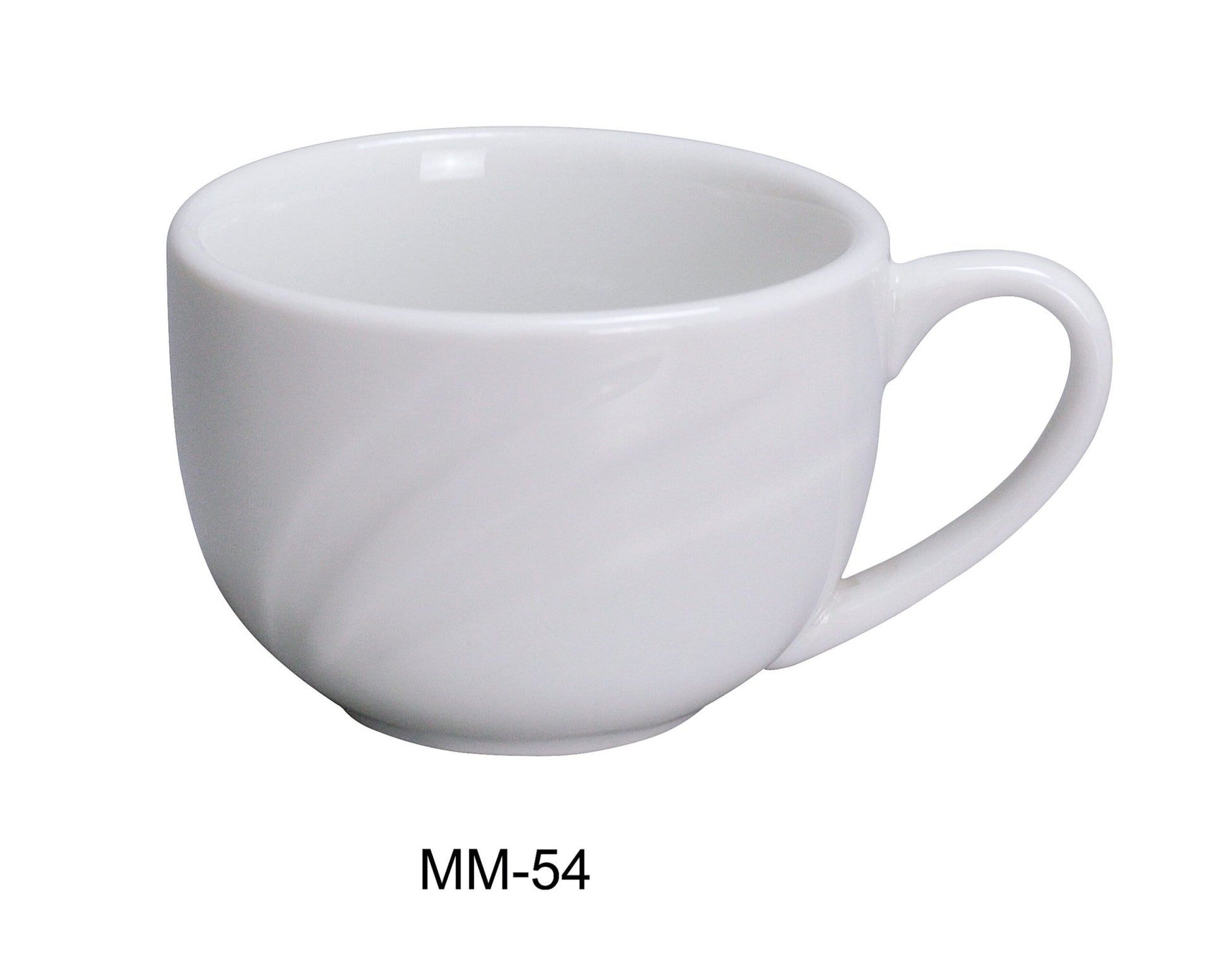 Yanco MM - 54 Miami 3 oz Espresso Cup, 2.75"‚ Diameter, China, Bone White, Pack of 36