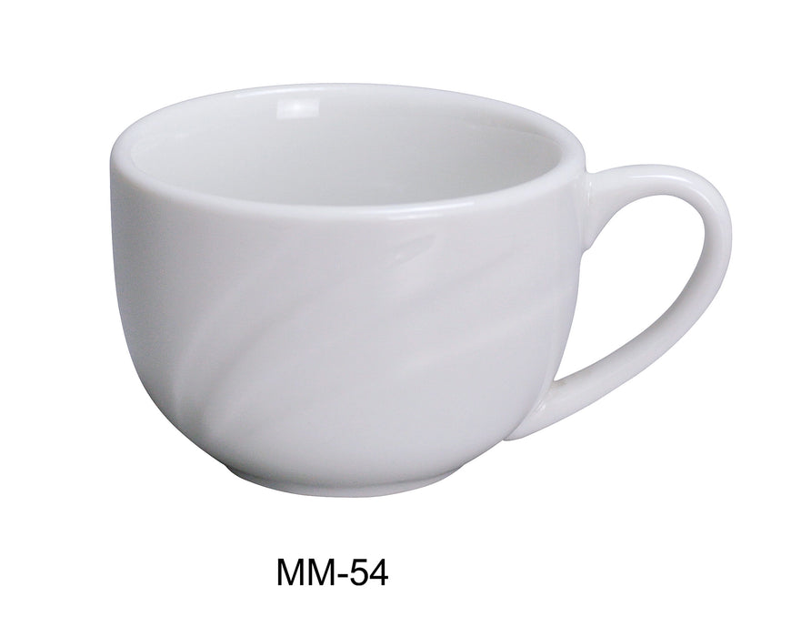 Yanco MM-54 Miami 3 oz Espresso Cup, 2.75″ Diameter, China, Bone White, Pack of 36