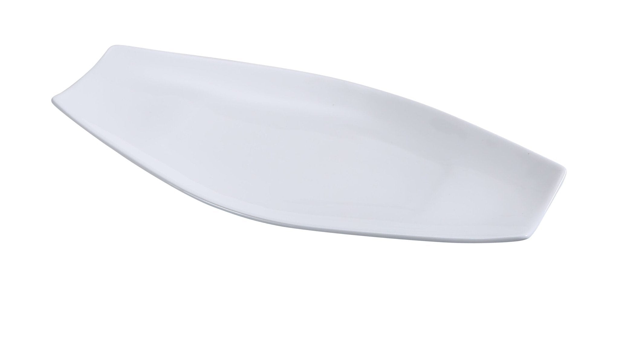 Yanco FU - 814 Fuji - 2 Platter, 14.25"‚ Length x 7"‚ Width, China, Bone White, Pack of 12