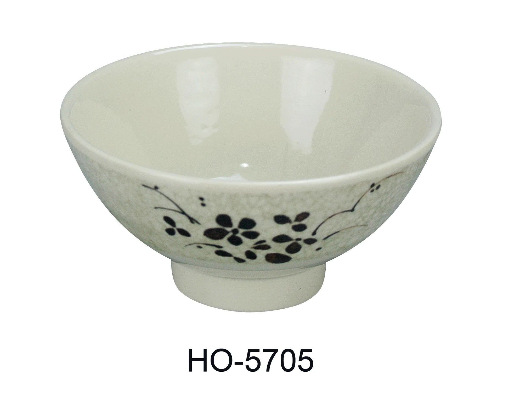Yanco HO - 5705 Honda Rice Bowl, 10 oz Capacity, 2.5"‚ Height, 4.75"‚ Diameter, Melamine, Pack of 60