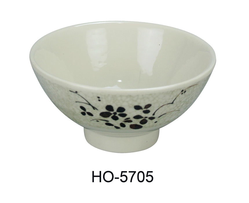 Yanco HO-5705 Honda Rice Bowl, 10 oz Capacity, 2.5″ Height, 4.75″ Diameter, Melamine, Pack of 60