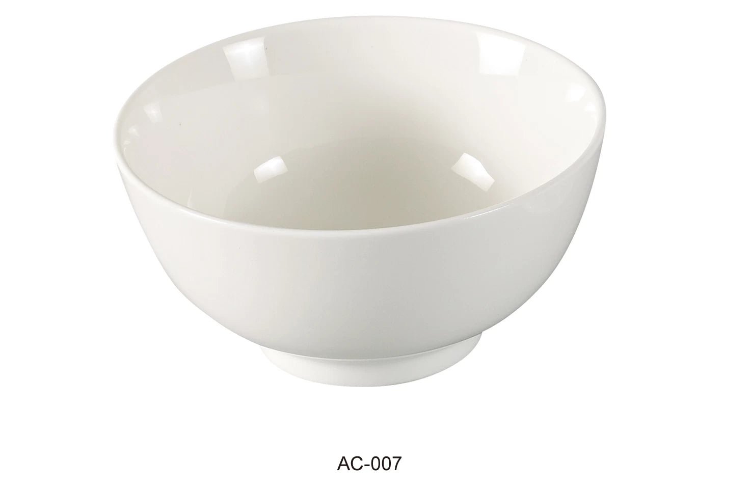 Yanco AC - 007 ABCO 4.5"‚ Rice Bowl, 8.5 oz Capacity, China, Super White, Pack of 48
