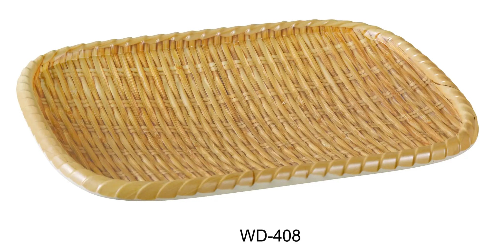 Yanco WD - 408 Rectangular Wooden Tray, 8.5"‚ Length, 6.5"‚ Width, Melamine, Pack of 36