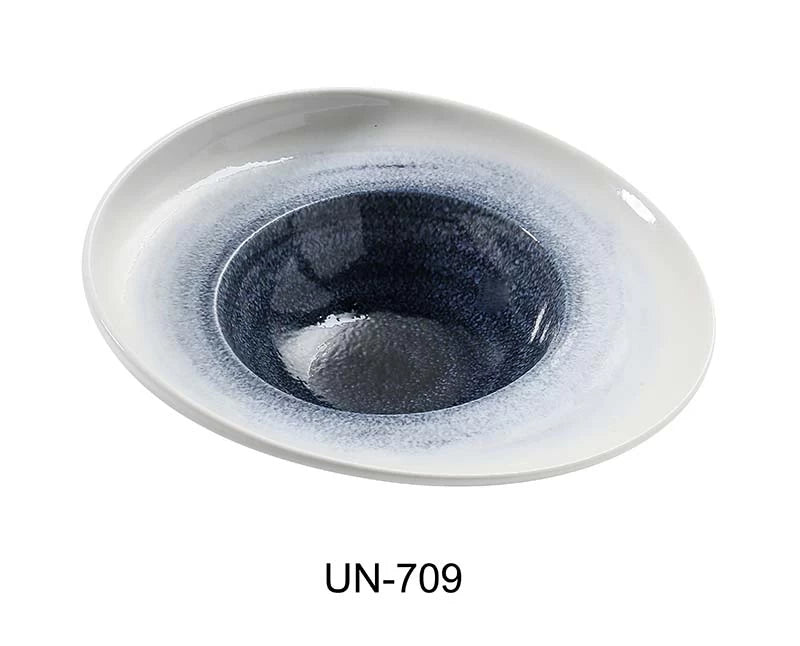 Yanco UN - 709 Universe 9 1/2"‚ X 8 1/4"‚ X 3"‚ DESSERT PLATE 10 OZ Chinaware, Pack of 12
