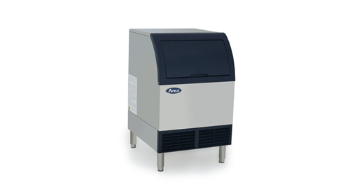 ATOSA YR140-AP-161 Undercounter Ice Maker with 88 lb Storage Bin, Half-Diced Cube, 142 lbs/Day