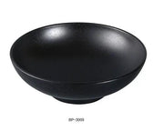 Yanco BP - 3009 Black Pearl - 2 Noodle Bowl, 48 oz. 9" Diameter, 3" Height, Melamine, Black Color with Matt finish