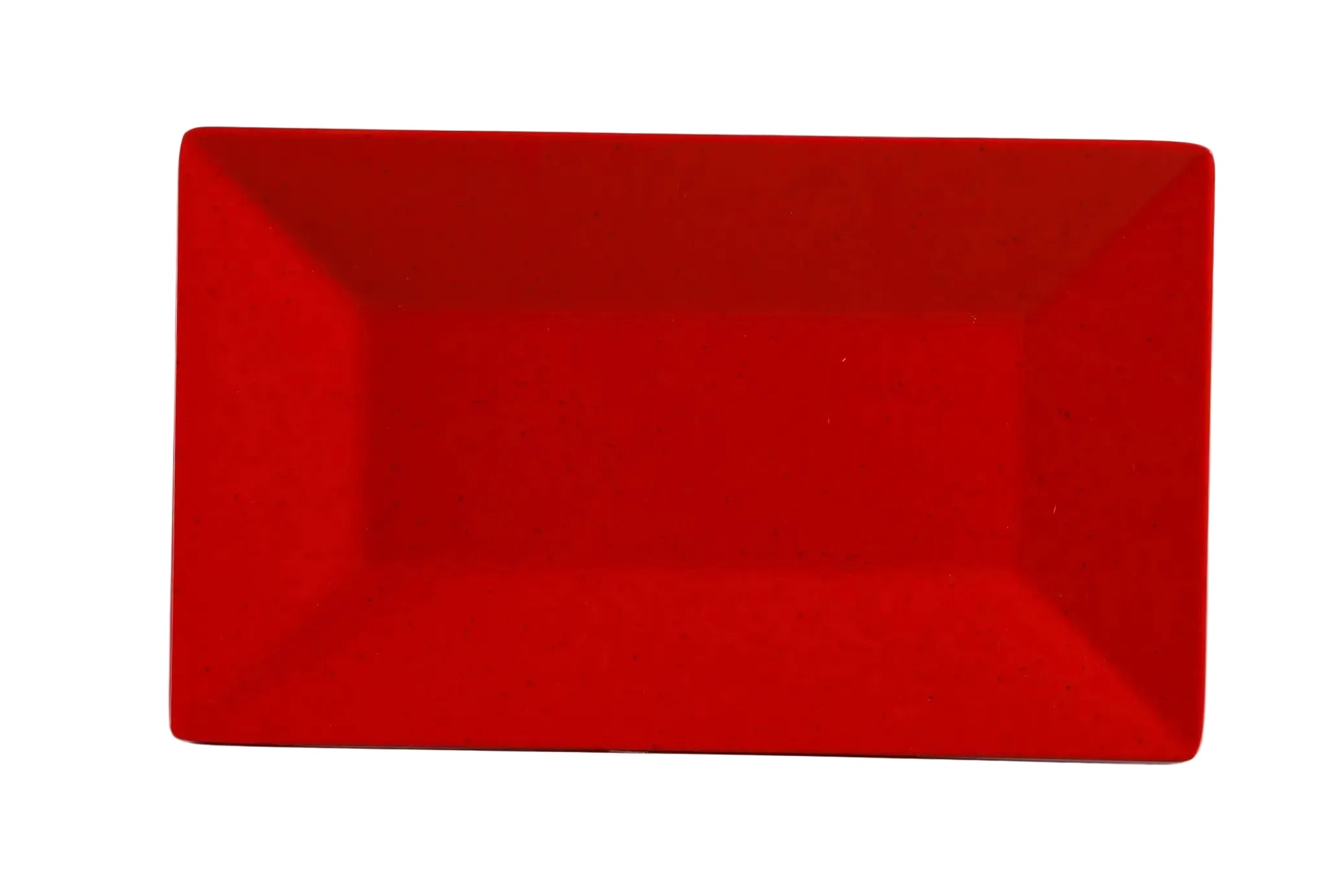 Yanco ME - 214 Mexico Plate, Rectangular, 14"‚ Length, 8"‚ Width, Melamine, Red Color with Black Speckled, Pack of 12