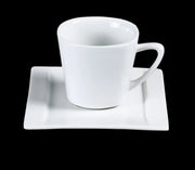 Yanco ML - 002 Mainland 5.5"‚ Saucer, Square, China, Super White, Pack of 36