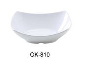 Yanco OK - 810 Osaka - 1 Bowl, Rectangular, 42 OZ, 9.75" X 7.5" X 2.5"‚ Melamine, White Color, Pack of 24