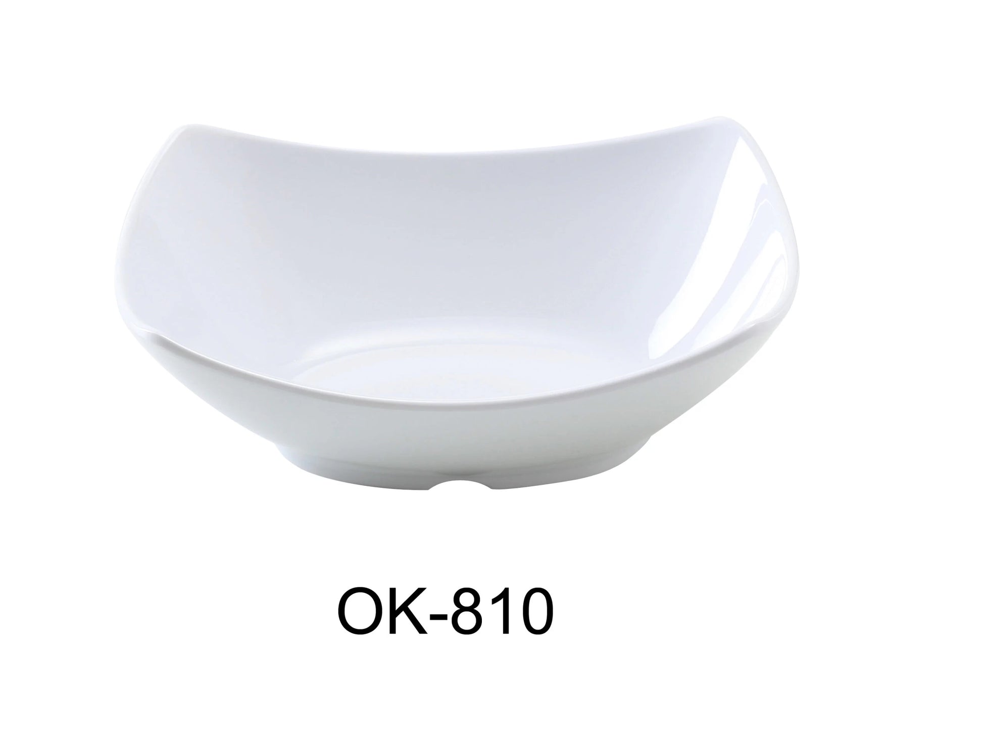Yanco OK - 810 Osaka - 1 Bowl, Rectangular, 42 OZ, 9.75" X 7.5" X 2.5"‚ Melamine, White Color, Pack of 24