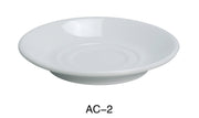 Yanco AC - 2 ABCO Saucer, 5.625"‚ Diameter, China, Super White, Pack of 36