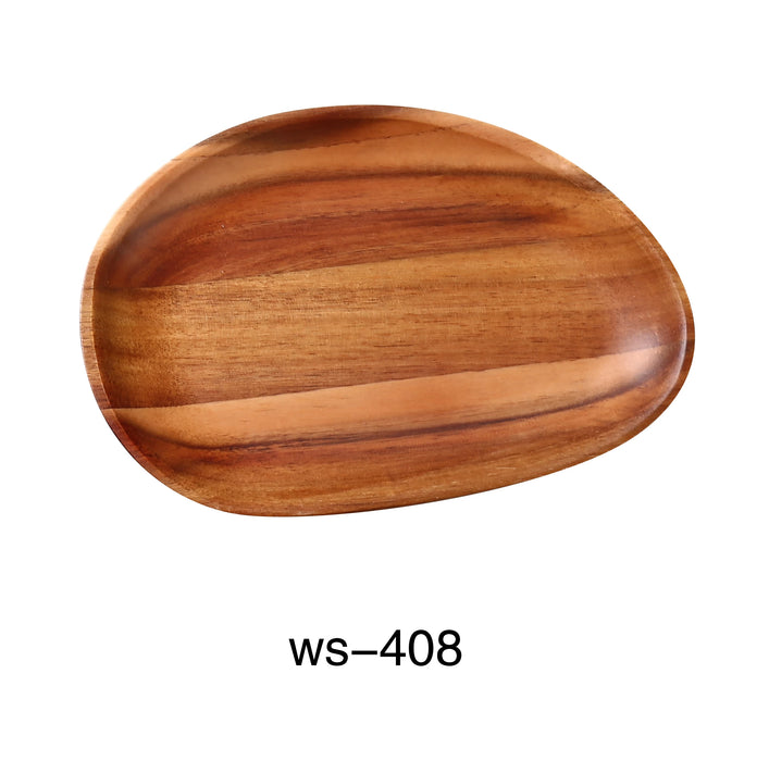 Yanco WS-408 8 1/4″ X 5 3/4″ X 3/4″ OVAL ACACIA TRAY, Wood, Pack of 24