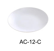 Yanco AC - 12 - C ABCO 12"‚ Coupe Plate, China, Super White, Pack of 12
