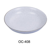Yanco OC - 408 Ocean 8" X 1 1/2"‚ Deep Soup/Salad Plate 14 oz, China, Pack of 36