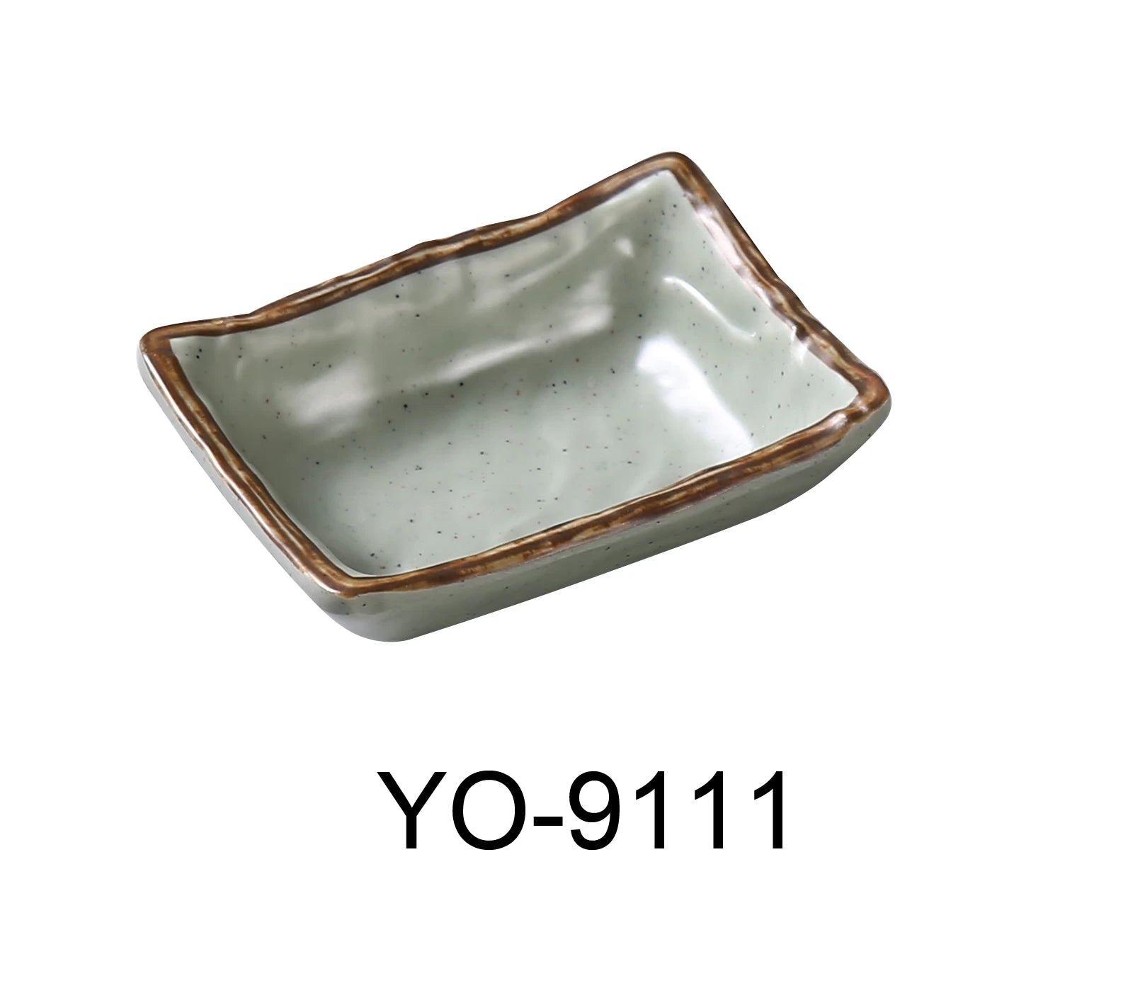 Yanco YO - 9111 Yoto 3"‚ X 2"‚ X 3/4"‚ SAUCE DISH 3 OZ, Melamine, Matte Finish, Pack of 48