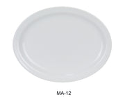 Yanco MA - 12 Mayor 10.25"‚ Narrow Rim Platter, Chinaware, Super White, Pack of 24