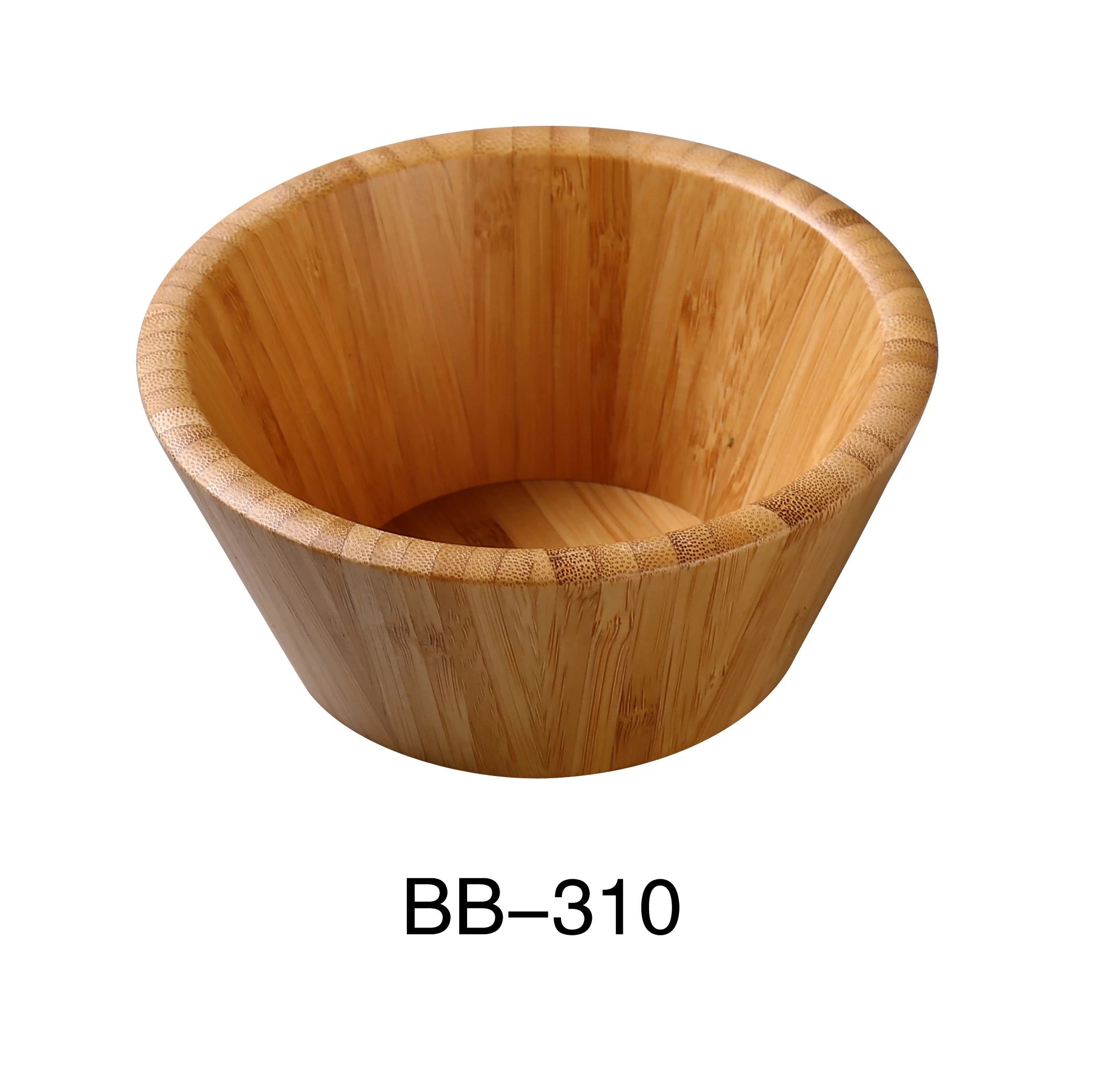 Yanco BB - 310 9 3/4"‚ X 4"‚ SALAD BOWL 3 QT, Bamboo, Pack of 6