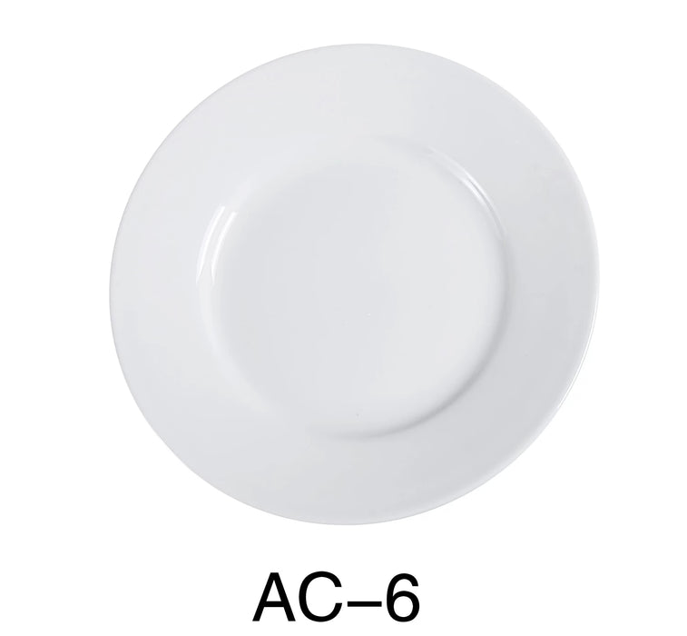 Yanco AC-6 ABCO Bread Plate, 6.25″ Diameter, China, Super White, Pack of 36