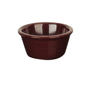 Yanco NC - 537C Smooth Ramekin, 3 oz Capacity, 1.5" Height, 3.25" Diameter, Melamine, Chocolate Color, Pack of 72