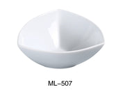 Yanco ML - 507 7"‚ Triangle Bowl, 24 oz Capacity, China, Super White, Pack of 24