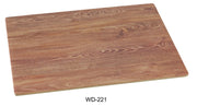 Yanco WD - 221 Rectangular Wooden Tray, 21"‚ Length, 12.5"‚ Width, Melamine, Brown Color, Pack of 6