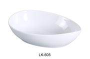 Yanco LK - 605 Lion King Waterdrop Shape Bowl, 4 - Ounce, 5.5"‚ Length, China, Bone White, Pack of 36