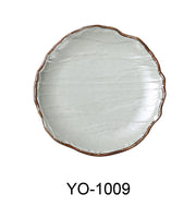 Yanco YO - 1009 Yoto 9"‚ X 1"‚ ROUND COUPE PLATE , Melamine, Matte Finish, Pack of 24