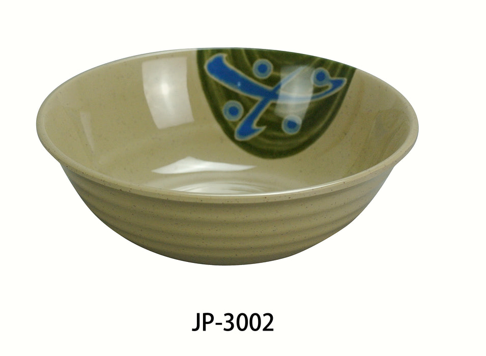 Yanco JP-3002 Japanese Bowl, 12 oz Capacity, 1.75″ Height, 5.5″ Diameter, Melamine, Pack of 48