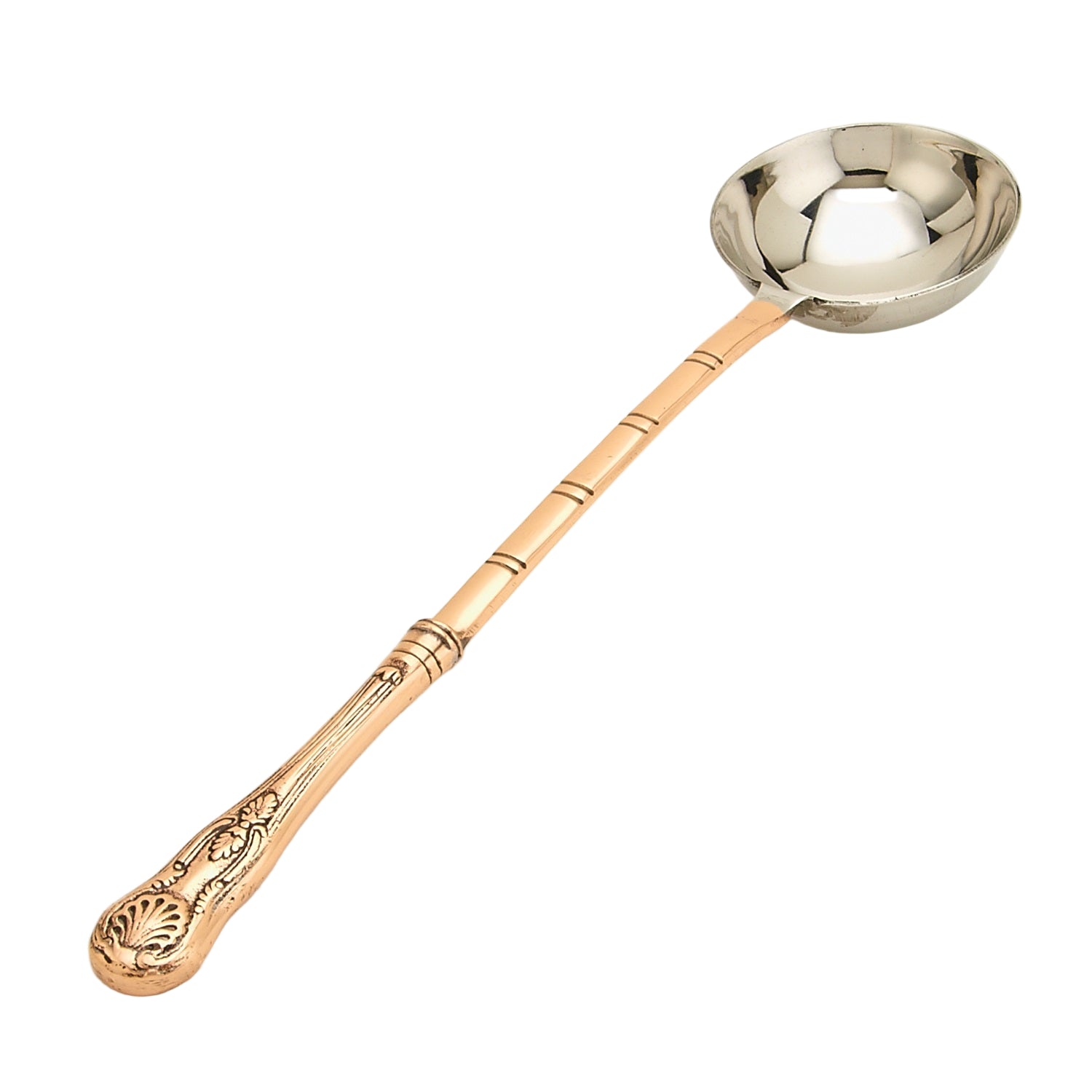 Copper/Stainless Steel Buffet Deep Ladle spoon - 13 Inches (33 cm)