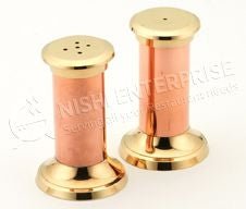 Copper Salt & Pepper Shakers Set - Tower