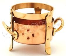 Copper Food Warming Sigdi with Elegant Adornments - Small