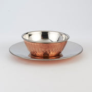 Copper/Stainless Steel Soup Bowl with Plate - 8 Oz.