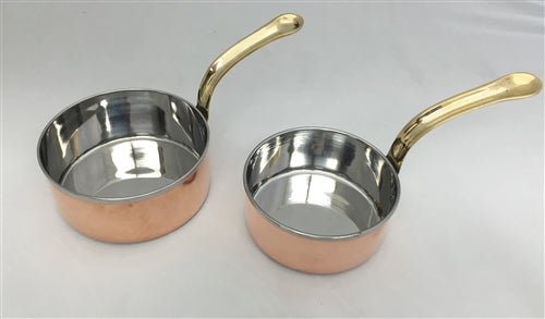 Servingware Indian Style Copper/Stainless Steel Sauce Pan # 1 - 14 Oz.