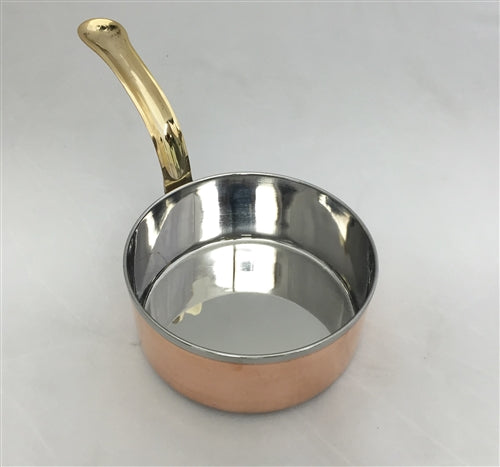 Servingware Indian Style Copper/Stainless Steel Sauce Pan # 1 - 14 Oz.