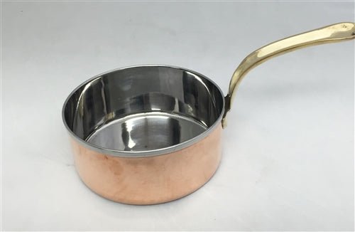 Servingware Indian Style Copper/Stainless Steel Sauce Pan # 1 - 14 Oz.