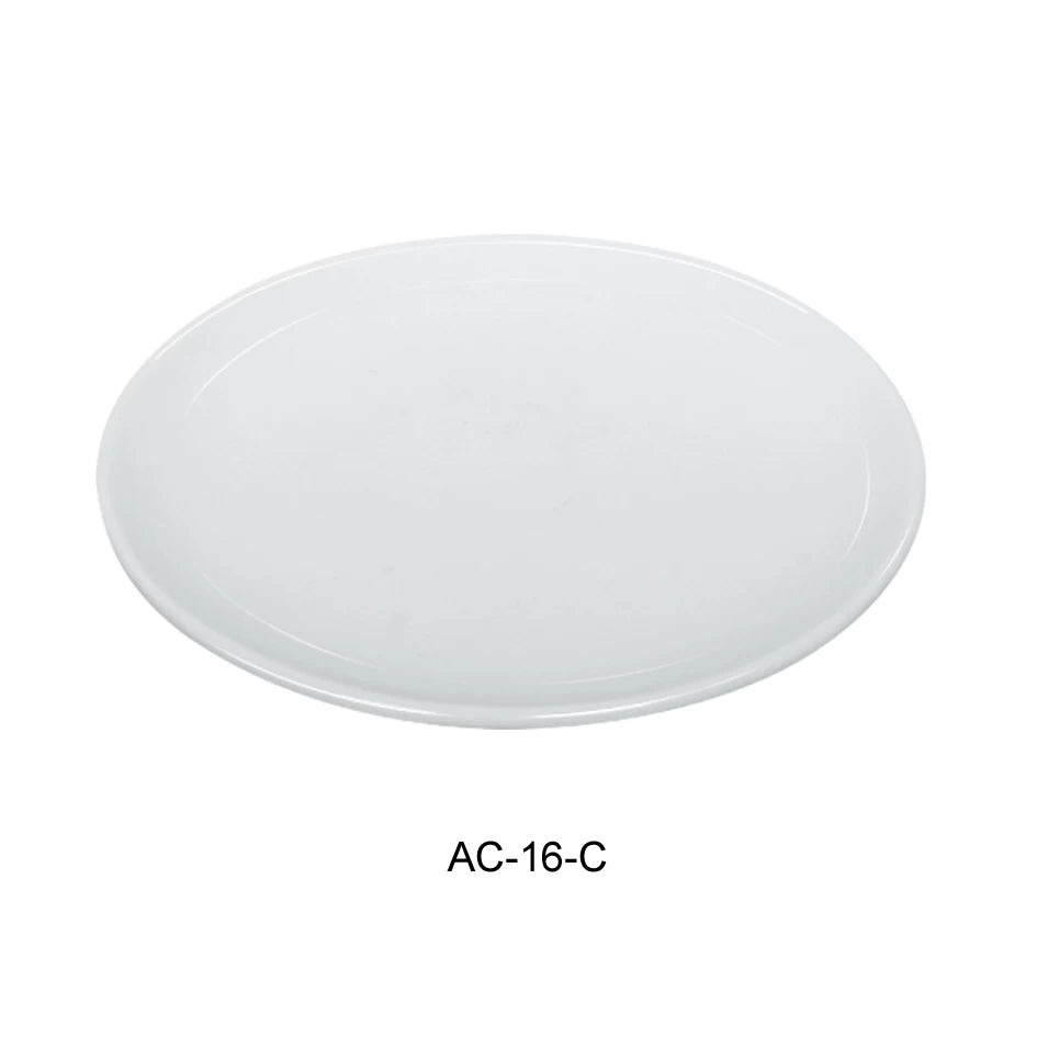 Yanco AC - 16 - C ABCO 16"‚ Coupe Plate, China, Super White, Pack of 3