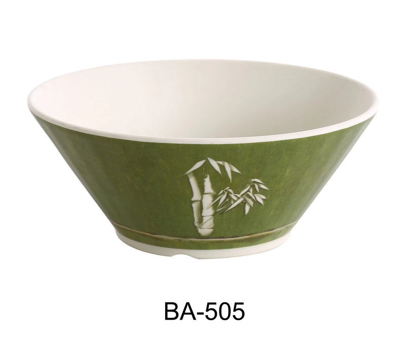 Yanco BA-505 Bamboo Style 5.5″ Soup Bowl, 16 OZ, Melamine, Pack of 48