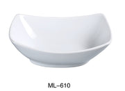 Yanco ML - 610 Rectangular Bowl, 42 oz Capacity, 7.5"‚ Width, 10"‚ Length, China, Super White, Pack of 12
