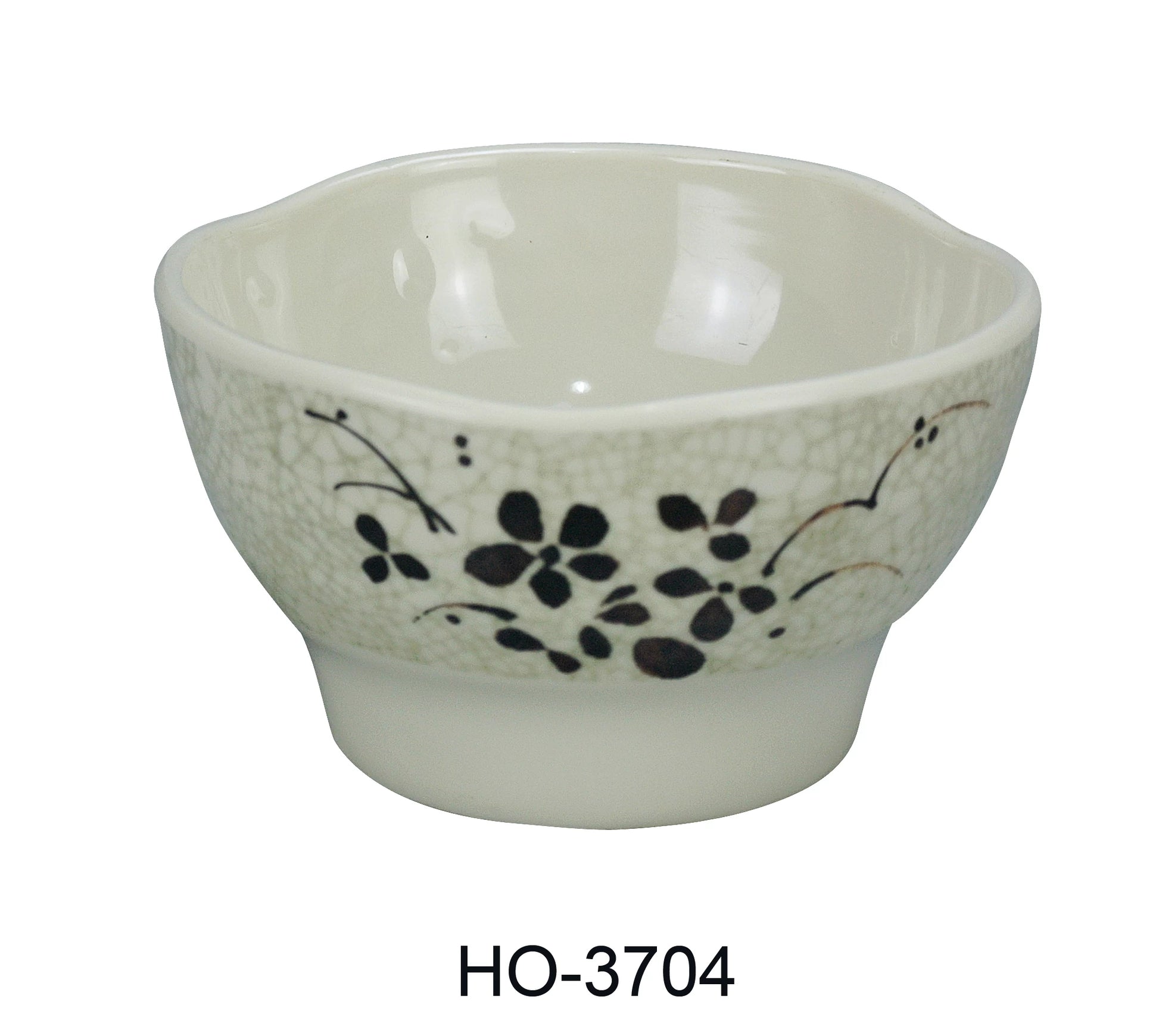 Yanco HO - 3704 Honda Rice Bowl, 8 oz Capacity, 2.5"‚ Height, 4.25"‚ Diameter, Melamine, Pack of 72
