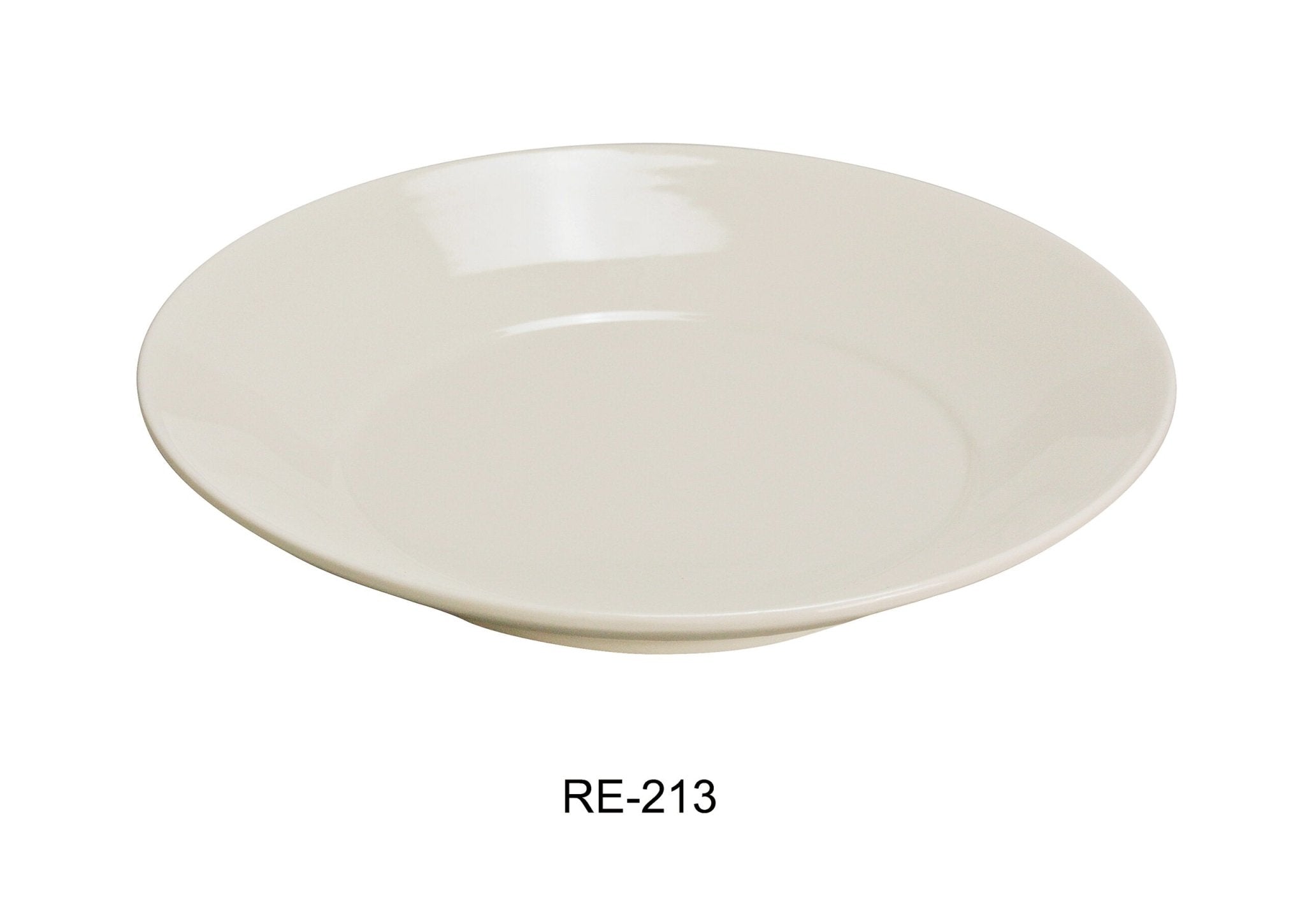 Yanco RE - 213 Recovery Salad Plate, 13"‚ Diameter, 2"‚ Height, China, American White Color, Pack of 12