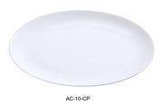 Yanco AC - 10 - CP ABCO Coupe Platter, 10.25"‚ Length x 7"‚ Width, China, Super White, Pack of 24