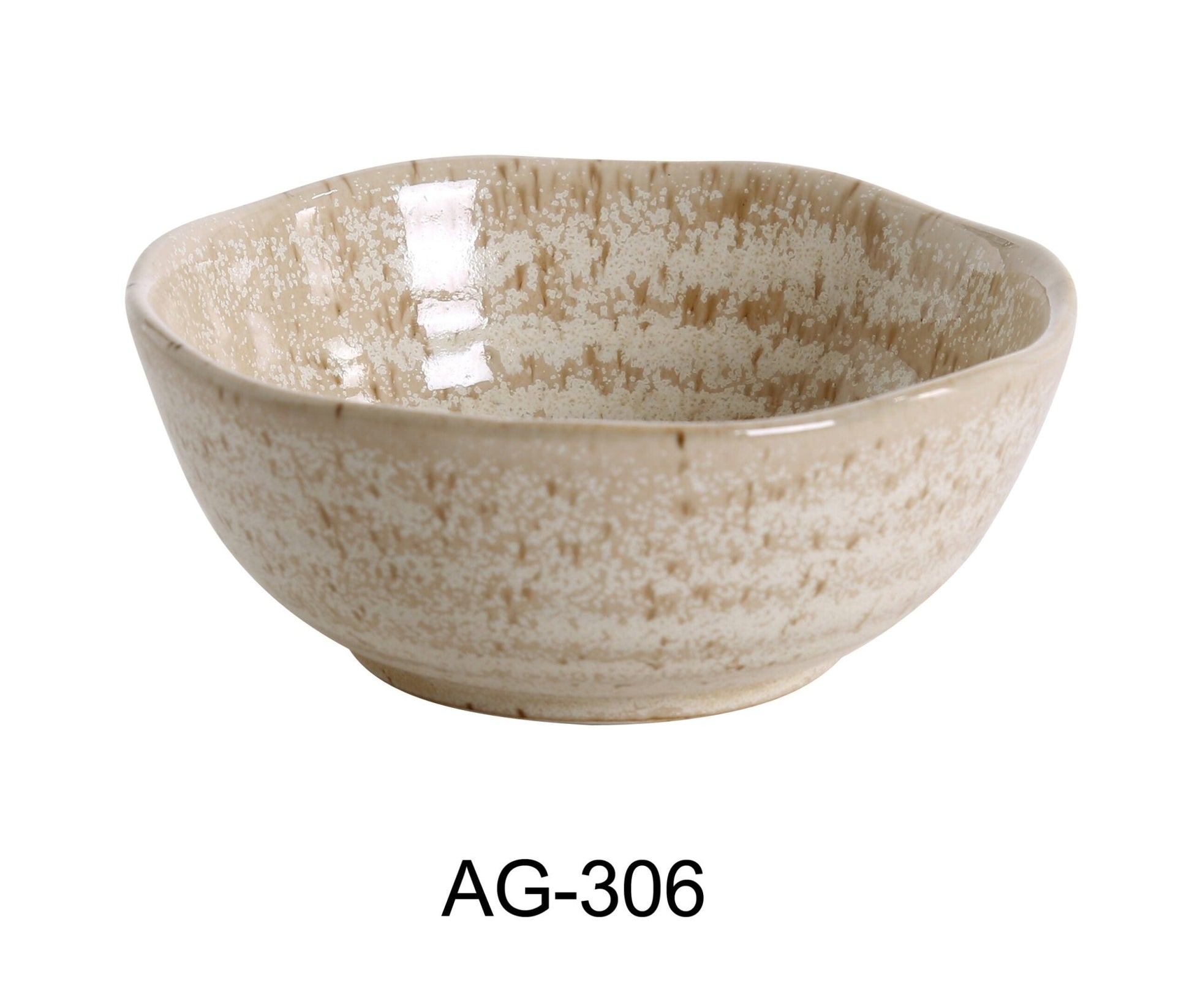 Yanco AG - 306 Agate 5 1/2"‚ X 2 1/4"‚ NAPPIE BOWL 14 OZ, Porcelain, Pack of 36