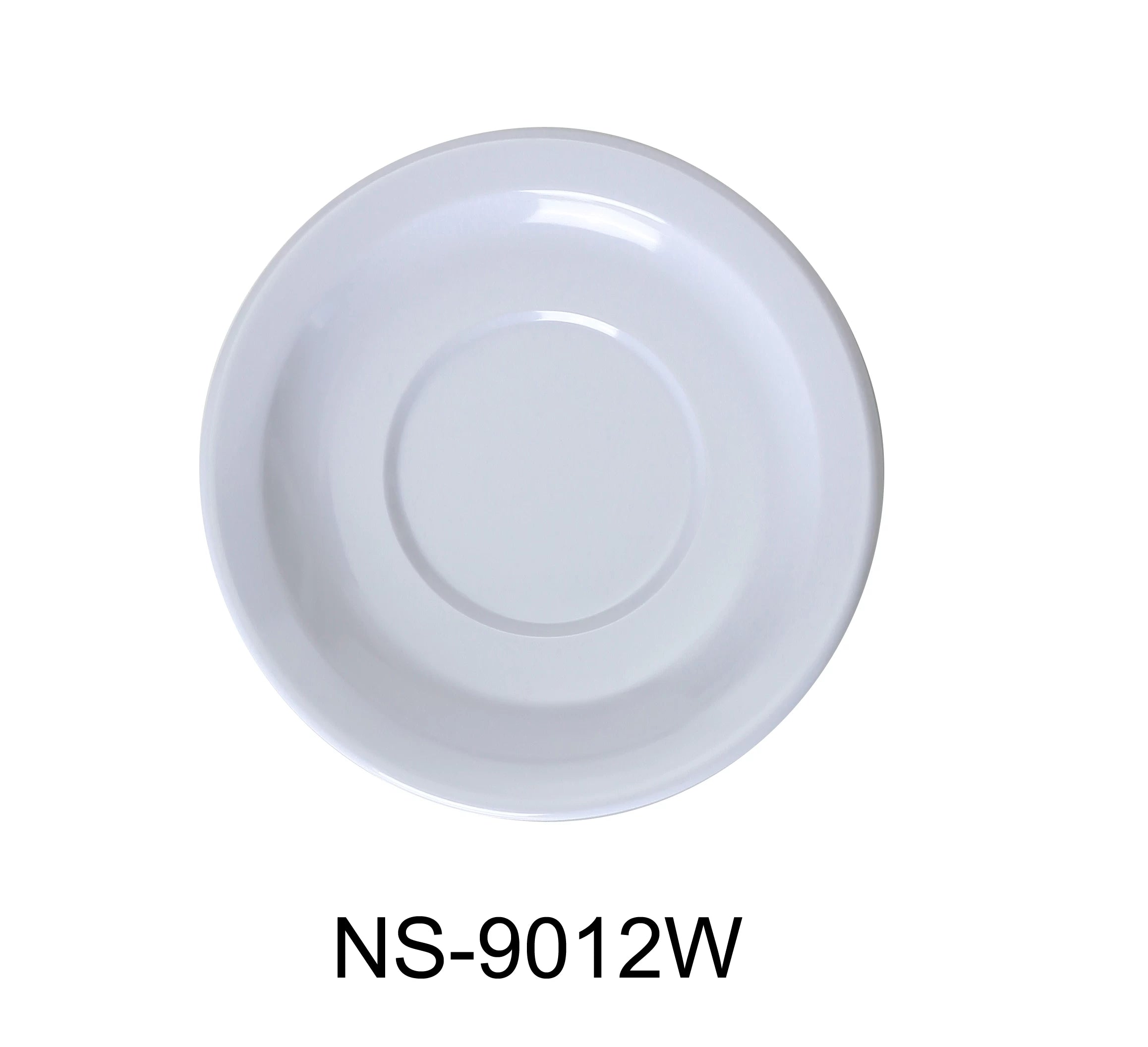 Yanco NS - 9012W Coupe Pattern Saucer, 5.5"‚ Diameter, Melamine, White Color, Pack of 48