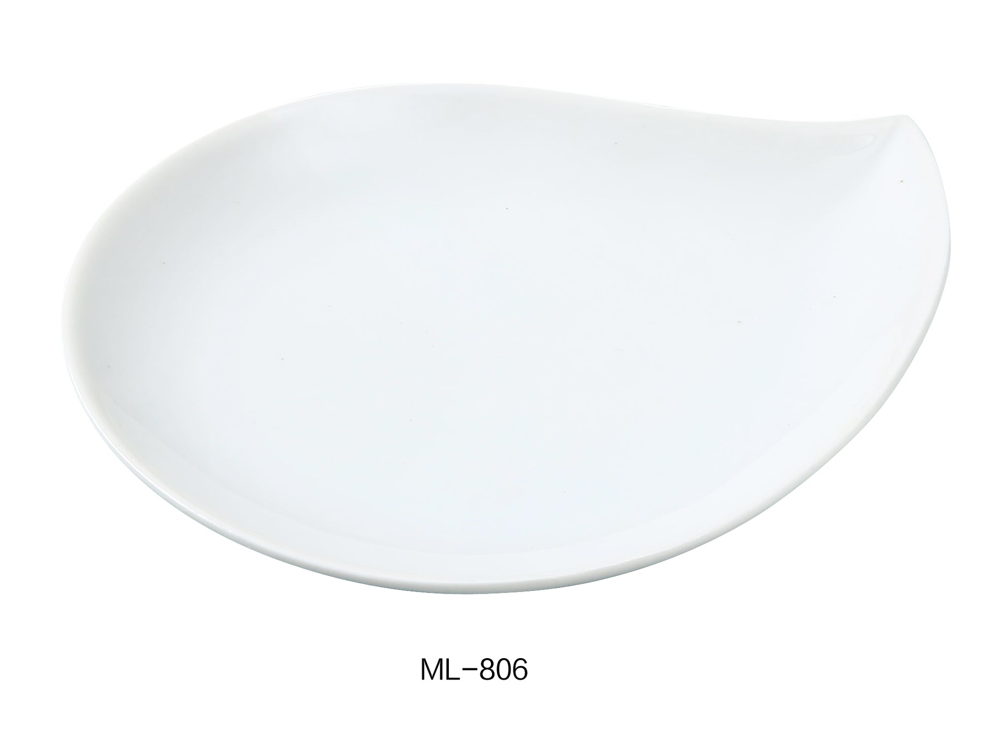 Yanco ML - 806 5.75"‚ Leaf Shaped Plate, China, Super White, Pack of 36