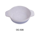 Yanco OC - 506 Ocean 6 1/2" X 5" X 1 3/4"‚ Bake Dish with Ears 7 oz, China, Pack of 36